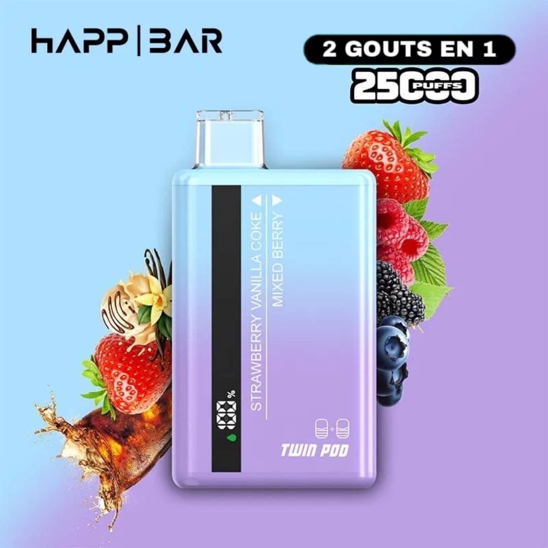 HAPP BAR 25000 COUPS 2 EN 1