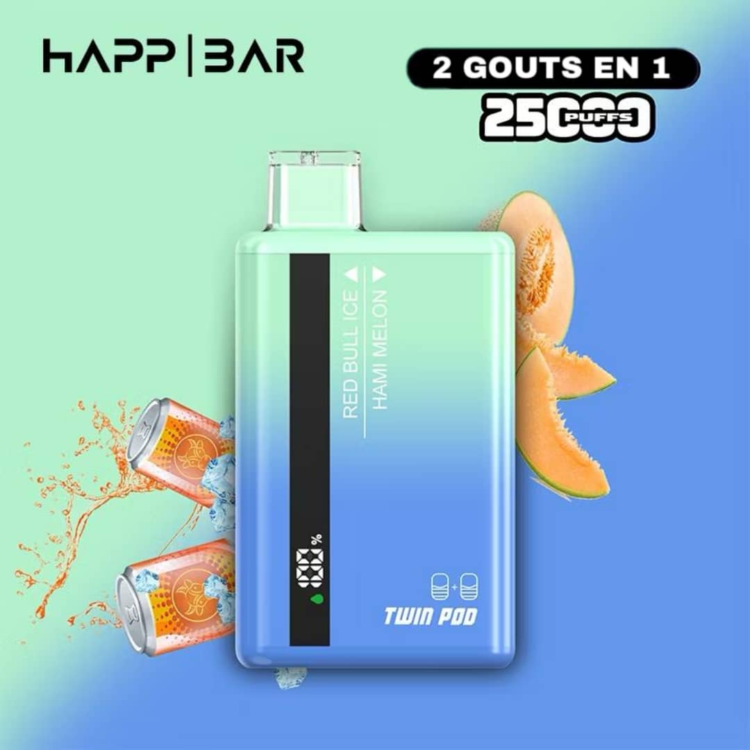 HAPP BAR 25000 COUPS 2 EN 1